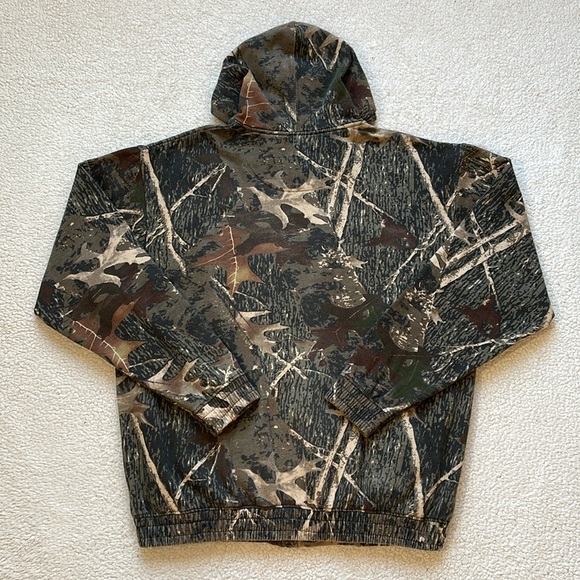 Vintage 90s Old Mill Real Tree Camo Zip Up Hoodie - Picture 7 of 7